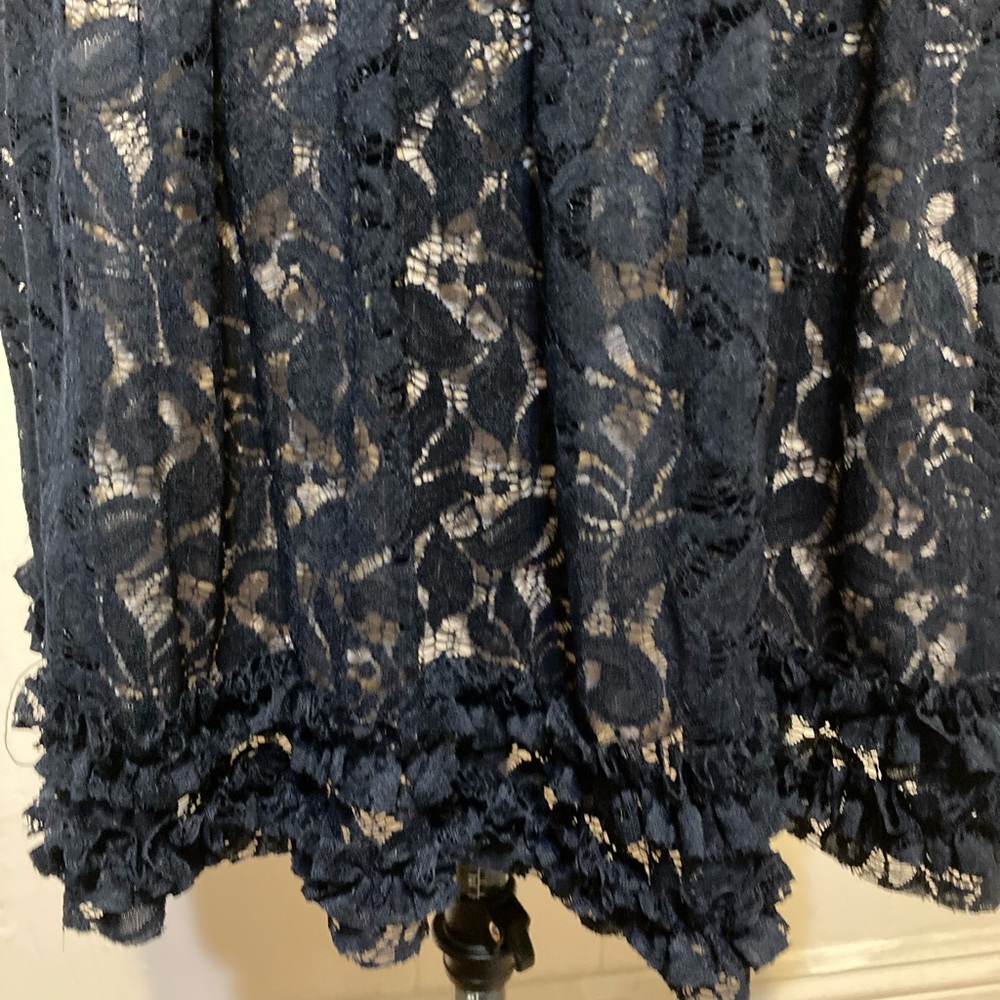 🔥 NWT American rag navy detailed lace sleeveless dress size M - Picture 6 of 16